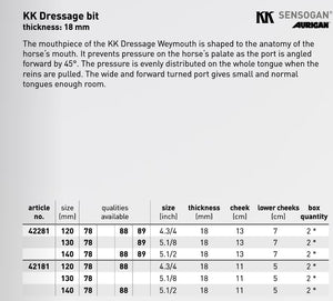 Sprenger KK Dressage Bit 42281 Sensogan