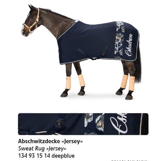 Eskadron Jersey Sweat Rug  Deep Blue